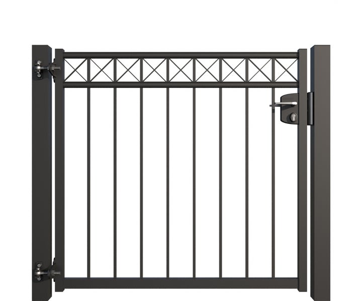 Metall Gartentor mit Schloss