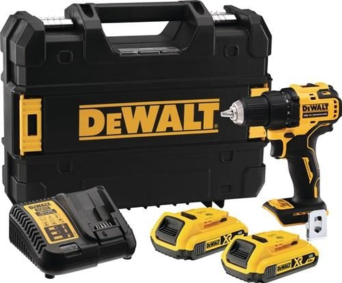 DeWalt Akku-Bohrschrauber-Set mit zwei Akkus, Ladegerät und Transportkoffer