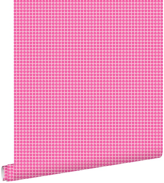 ESTAhome Tapete kleine Punkte Rosa - 53 cm x 10.05 m - 115706