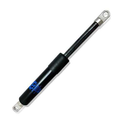 Schwarze AGQR Gasdruckfeder mit 4000 Newton und Befestigungsaugen.