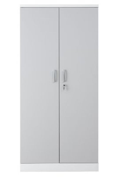 PROREGAL Aktenschrank Beetle 4 Fachböden HxBxT 195 x 92 x 42 cm Weiß & Grau