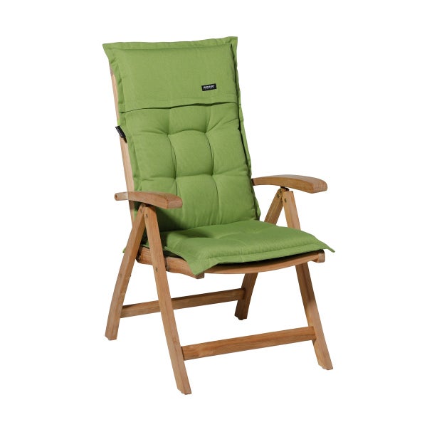Gartenstuhlauflage Low Back Rib lime - Ca. 105x50 cm - 4er-Set