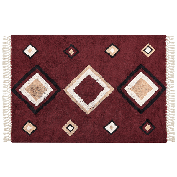 Teppich SIIRT Rot 160 x 230 cm Baumwolle