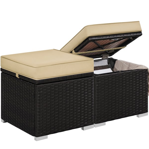 Gartenmöbel Aufbewahrungsbox mit Kissen