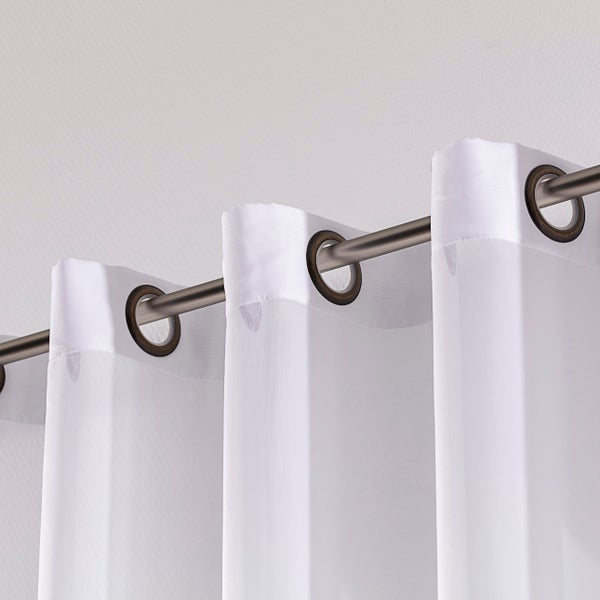 GARDINE Voile mit Ösen und Bleiband, weiß, 300x245 cm