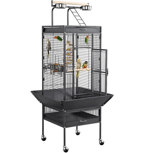 Yaheetech großer Vogelkäfig , Schwarz