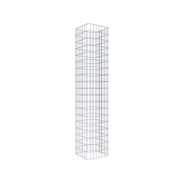 Gabionensäule 37 x 37 cm, MW 5 x 10 cm eckig - Höhe: 1,90 m