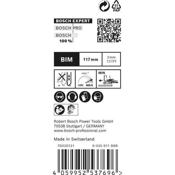 Bosch 25x Expert Hardwood 2-side clean T 308 BF Stichsägeblatt - 2608900545