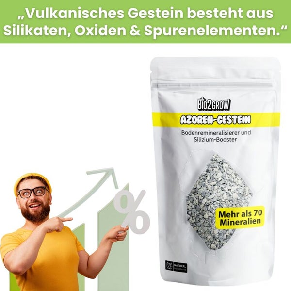 Bio2Grow Azoren Gestein Bodenverbesserer im Beutel