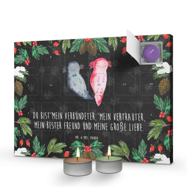 Mr. & Mrs. Panda Duftkerzen Adventskalender Axolotl Freundin - Schwarz