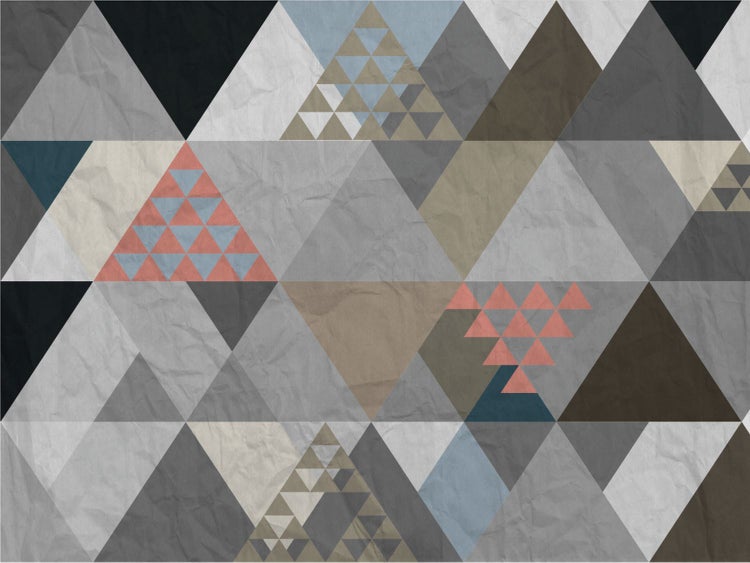 Tapete mit geometrischem Dreiecksmuster