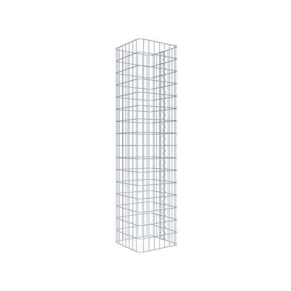 Gabionensäule 37 x 37 cm, MW 5 x 10 cm eckig - Höhe: 1,60 m