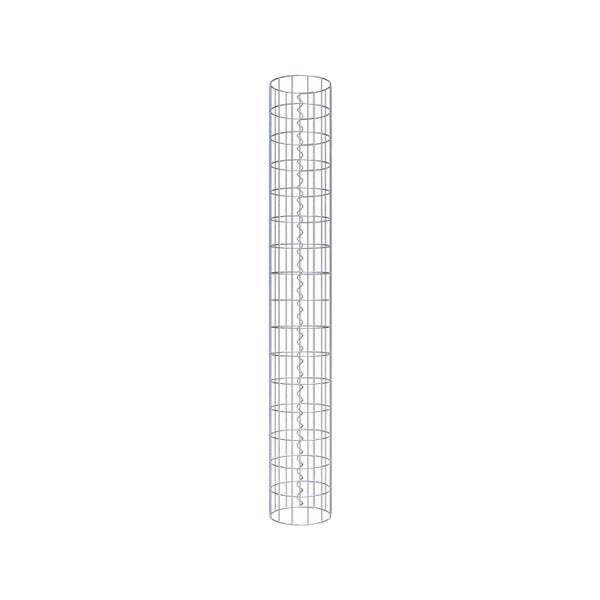 Gabionensäule Durchmesser 22 cm, MW 5 x 10 cm rund - Höhe: 1,60 m