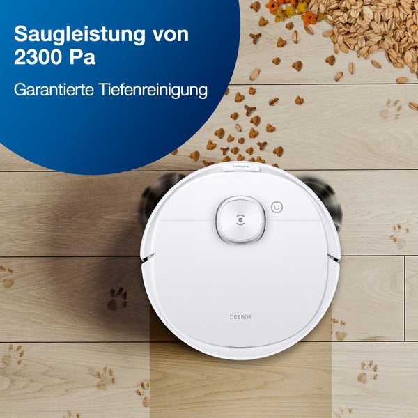 Nass-Trocken-Saugroboter ECOVACS  DEEBOT N8 Black, 40 W, mit Wischfunktion