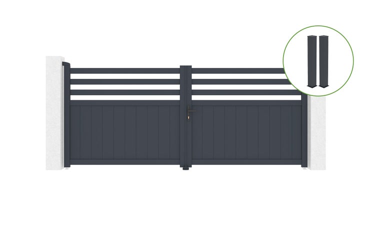 Graue Transportbox aus Kunststoff mit einem Fassungsvermögen von 65 Litern und den Maßen 60 x 40 x 32 cm.