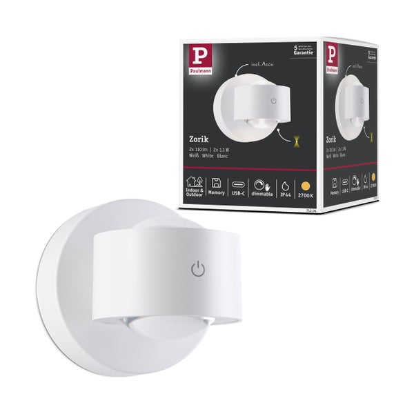 Paulmann LED Deckenleuchte Luiana mit Sensor und einstellbarer Lichtfarbe inklusive Produktverpackung