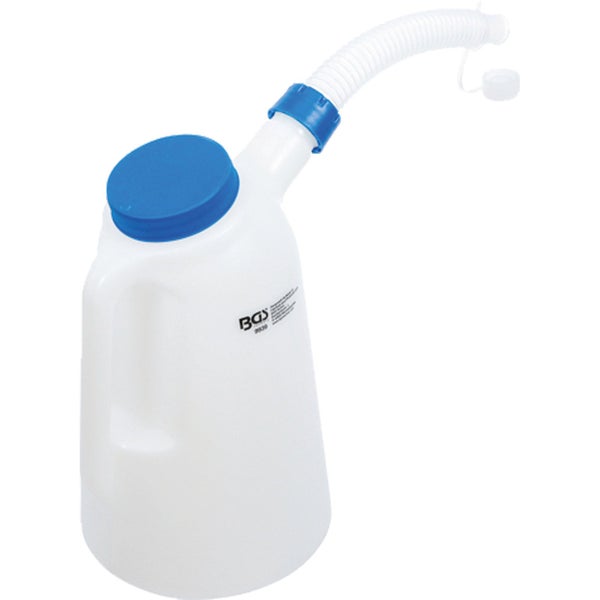 Messkanne aus Kunststoff mit flexiblem Ausgießer