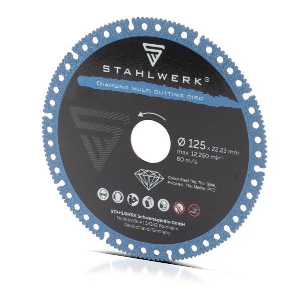 STAHLWERK Diamant-Trennscheibe, 125 Millimeter Durchmesser