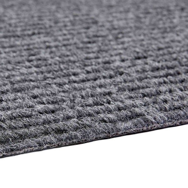 Graue Schmutzfangmatte aus Textil