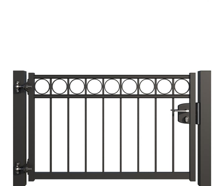 Metall Gartentor mit Schloss