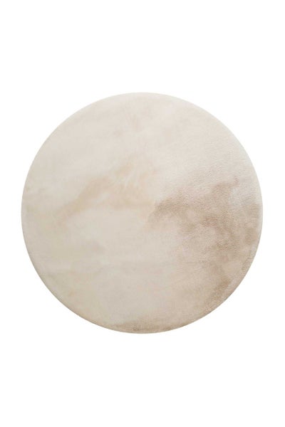 Teppich Rund Creme Beige kuschelig & flauschig Vita Homie Living 150 cm rund