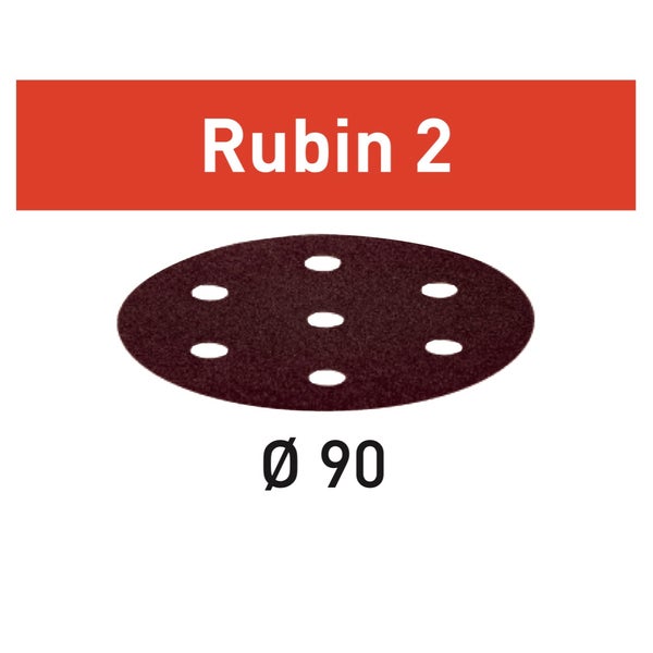 Schleifscheibe Rubin 2, Körnung P80, Durchmesser 90 mm, Verpackungseinheit 50 Stück