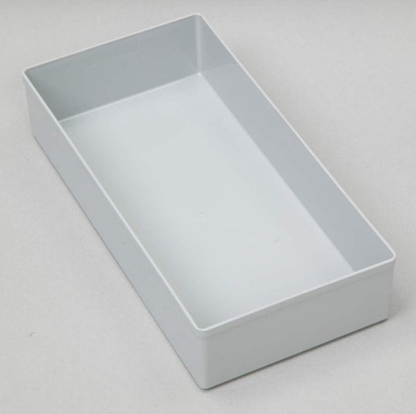 PROREGAL SparSet 5 x Sortimentskasten EuroPlus Insert HxBxT 4,5 x 10,8 x 21,6 cm Grau