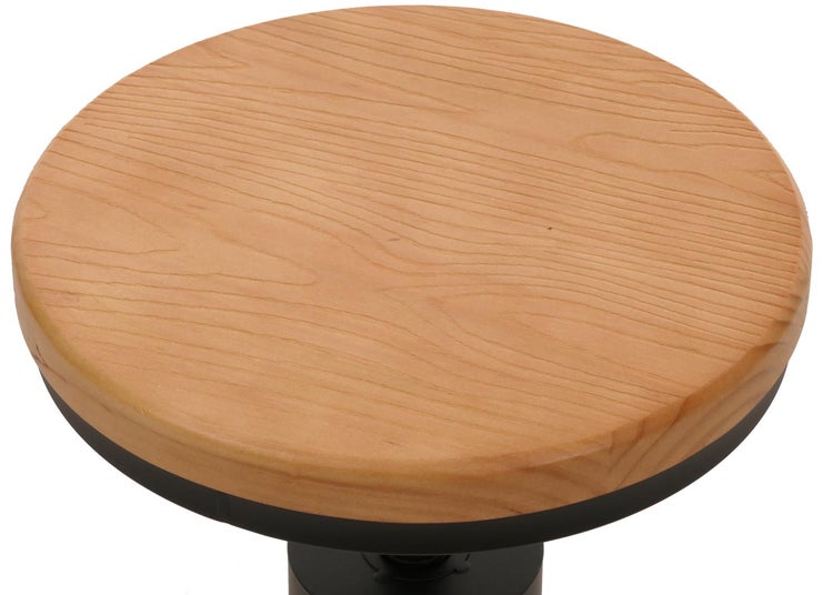 Hocker mit Sitzfläche aus Holz
