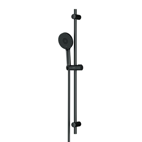Duschset mit Handbrause und Duschstange in minimalistischem Design zur Wandmontage für das Badezimmer.