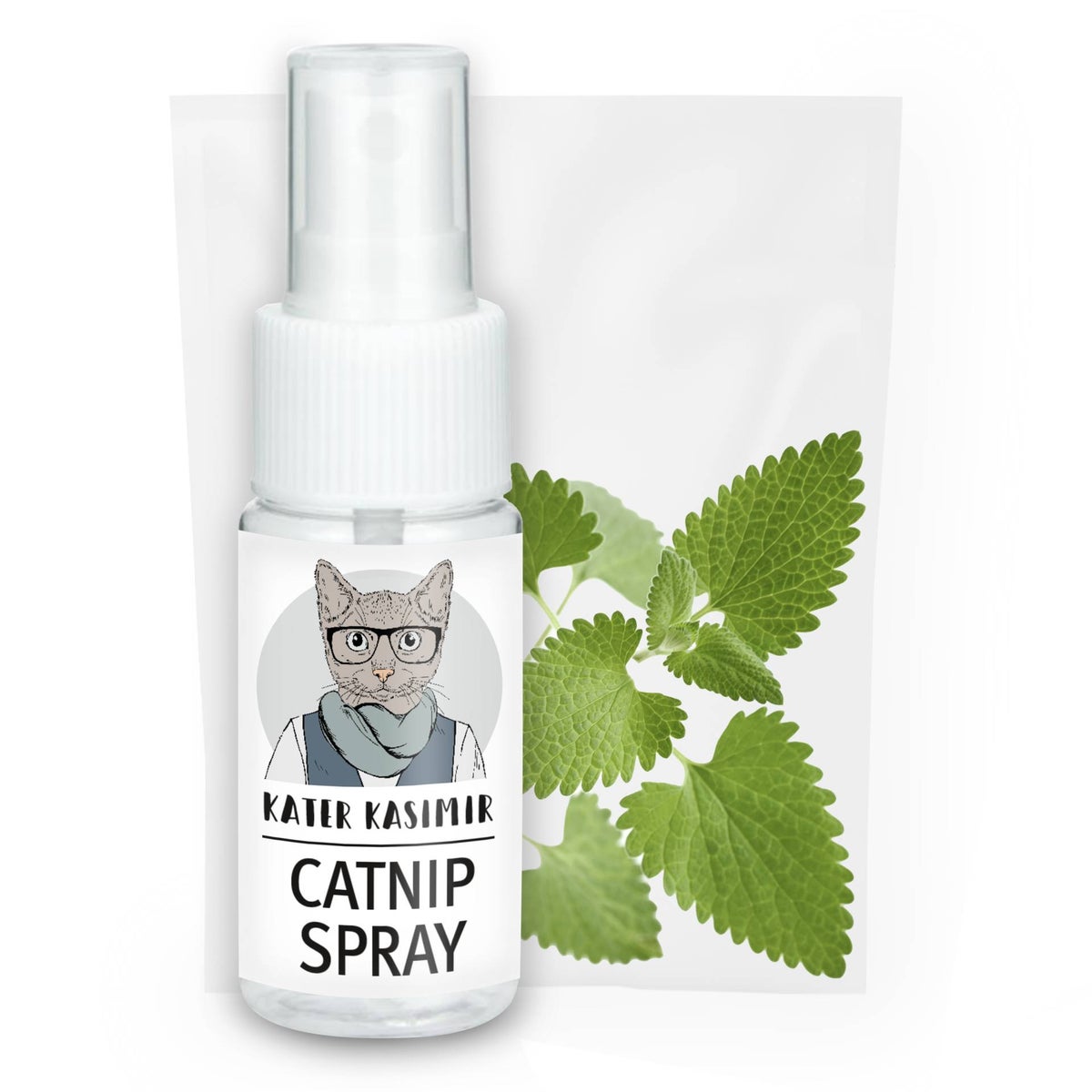 Katzenminze Spray für Katzen. Zum Auftragen auf einen Kratzbaum oder auf Katzenspielzeug. Rein natürlich ohne Zusatzstoffe