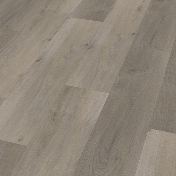 Nahaufnahme von Vinylboden in Holzoptik.