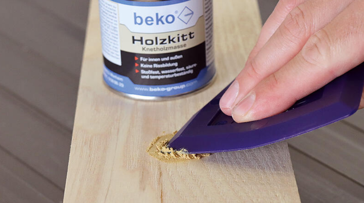 beko Holzkitt Knetholzmasse 110 g, nussbaum 232 08