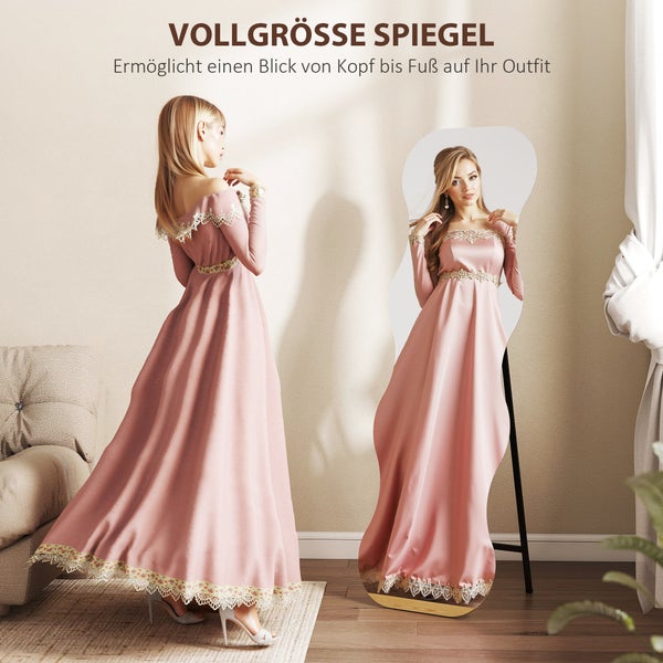 Ganzkörperspiegel ermöglicht einen Blick auf das gesamte Outfit