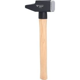 Schlosserhammer mit Eschenholzstiel und Hammerkopf aus Stahl