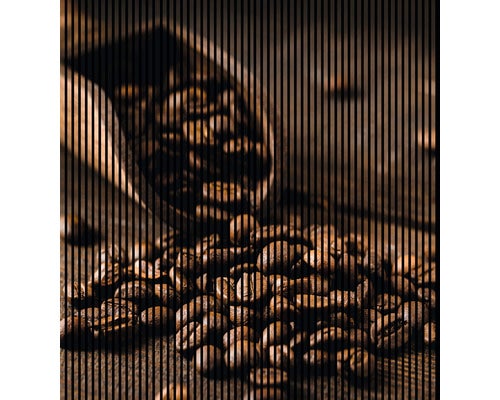 Akustikpaneel digital bedruckt Kaffee 1 19x2253x2400 mm Set = 4 Einzelpaneele