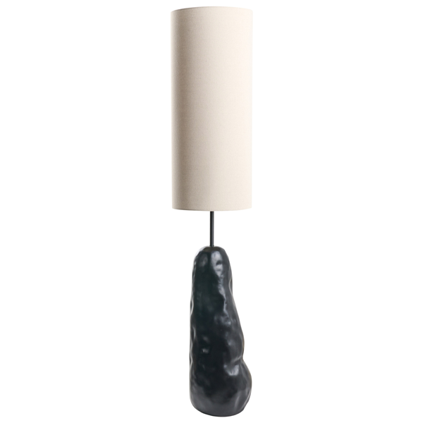 Stehlampe SELB Keramik Schwarz