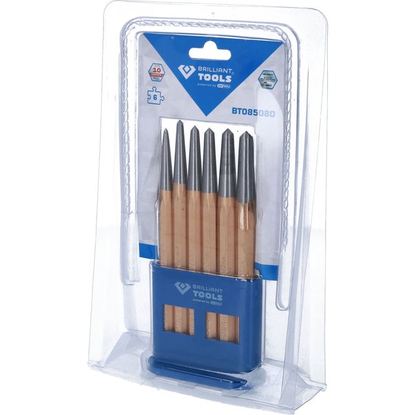 Brilliant Tools Splintentreiber Satz, sechs Stück, verpackt