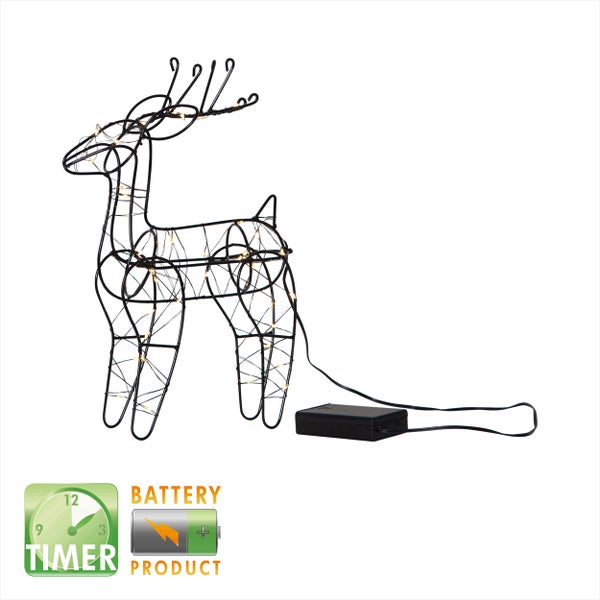 Schwarze LED-Wandleuchte mit Bewegungssensor zur Aussenbeleuchtung