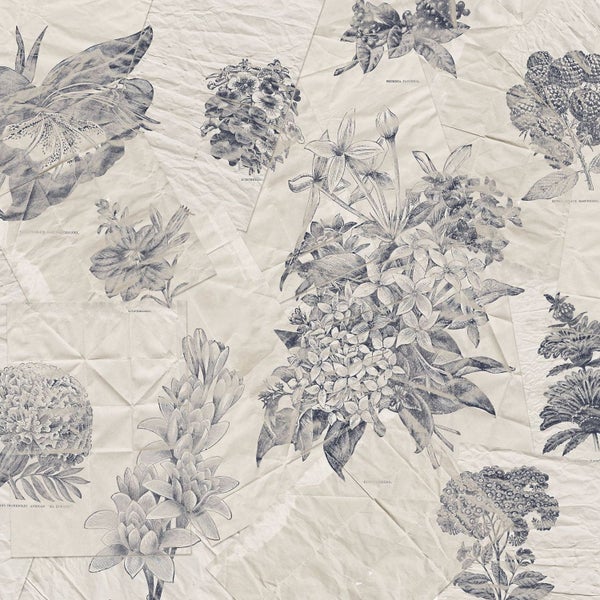 Blumenmuster auf Papier für Dekorationszwecke