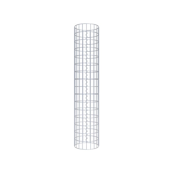 Gabionensäule Durchmesser 32 cm, MW 5 x 10 cm rund - Höhe: 1,60 m