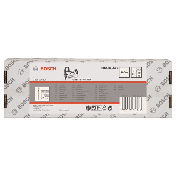 Bosch Logo, Naglerklammern SK64-34 44G, 4000 Stück