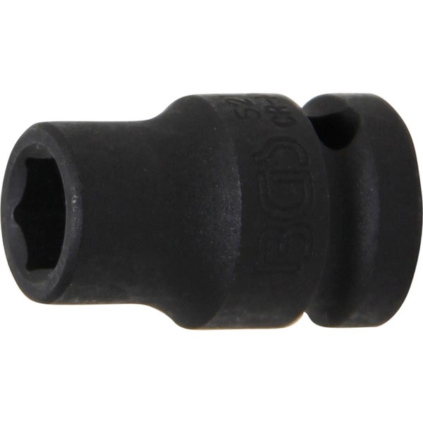 BGS Kraft-Steckschlüssel-Einsatz Sechskant Antrieb Innenvierkant 12,5 mm (1/2) SW 11 mm - 5211