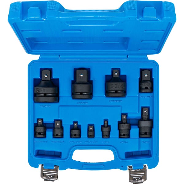 Adapternuss-Satz in blauem Werkzeugkoffer