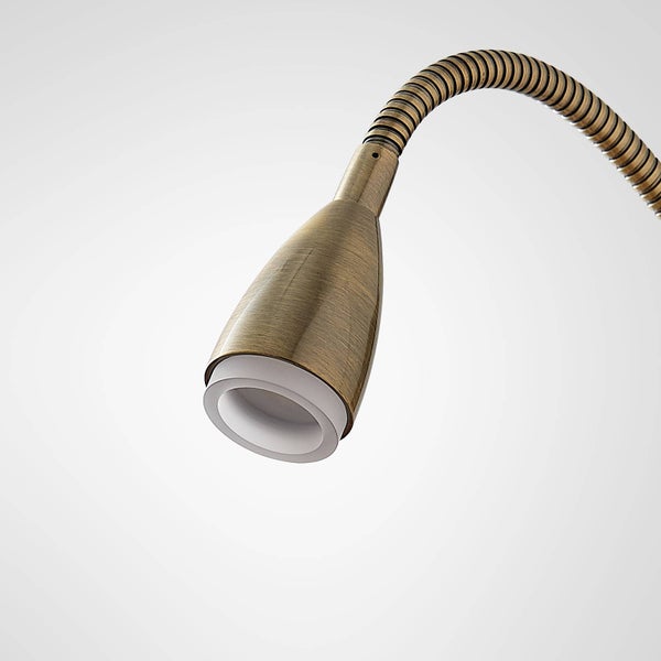 Lindby LED Wandleuchte, Wandlampe Innen Jolka (Modern) in Bronze aus Metall (1 flammig ) - Wandstrahler Wandbeleuchtung Schlafzimmer / Wohnzimmer Schlafzimmerleuchte