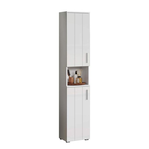 Wons Hochschrank Bad weiß Hochglanz. 37 X 31 X 192 cm