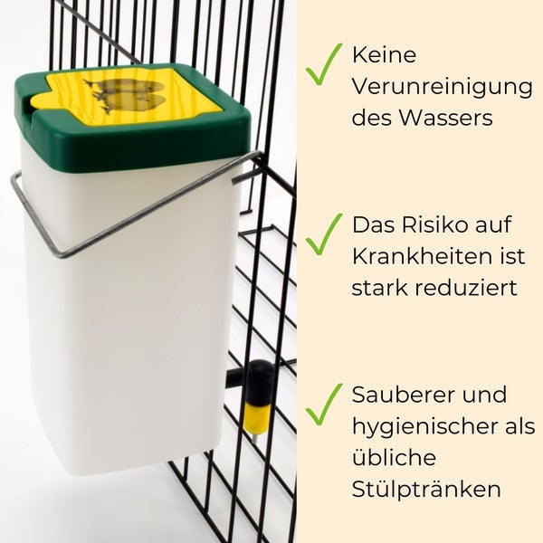 Tränke für Kleintiere zur Befestigung am Gitter