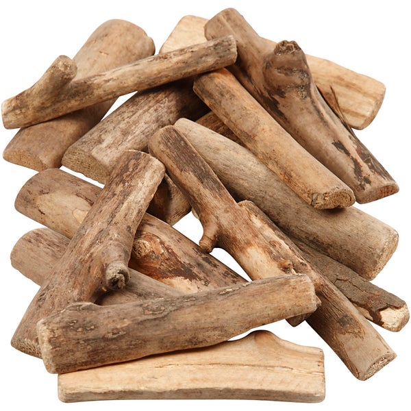 Creativ Company  Holzstücke - Sortiment, L 6-14 cm, Dicke, 15 mm, 610 g