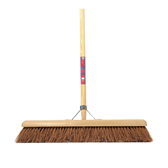 Kokosbesen mit Holzstiel