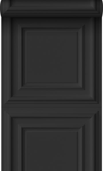 Origin Wallcoverings Tapete Holzwandverkleidung Schwarz - 53 cm x 10.05 m - 347832