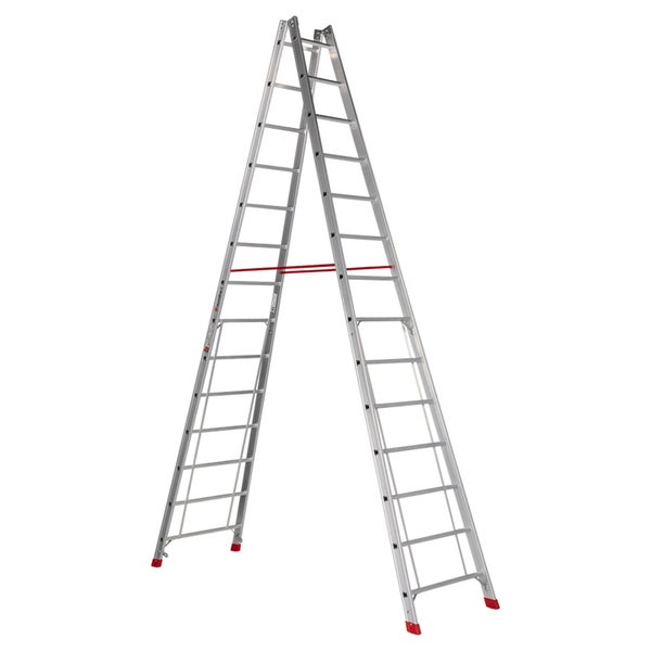 Euroline Premium 305 Sprossenstehleiter 2x14 Sprossen